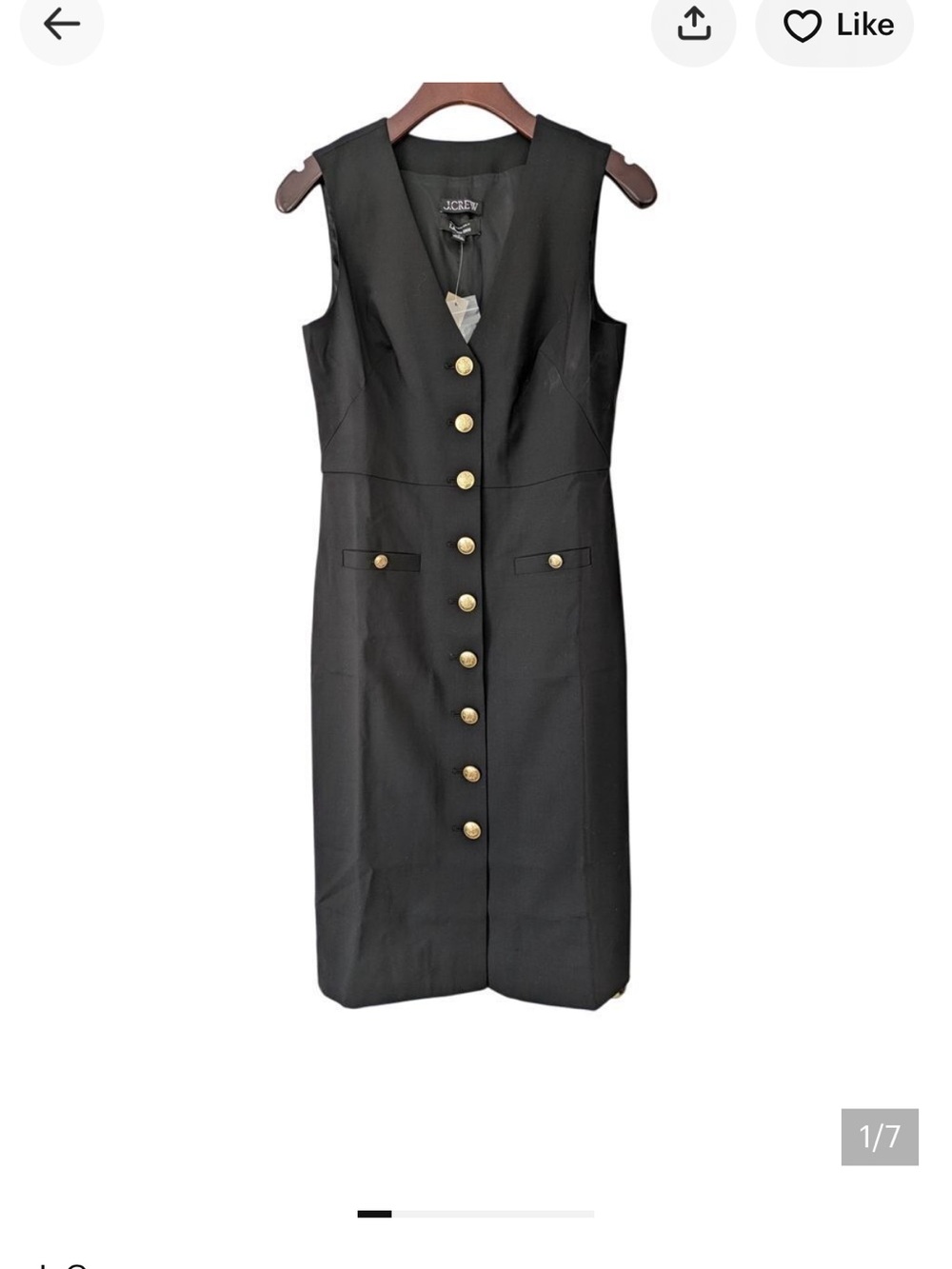 J.Crew Gray Midi Dress